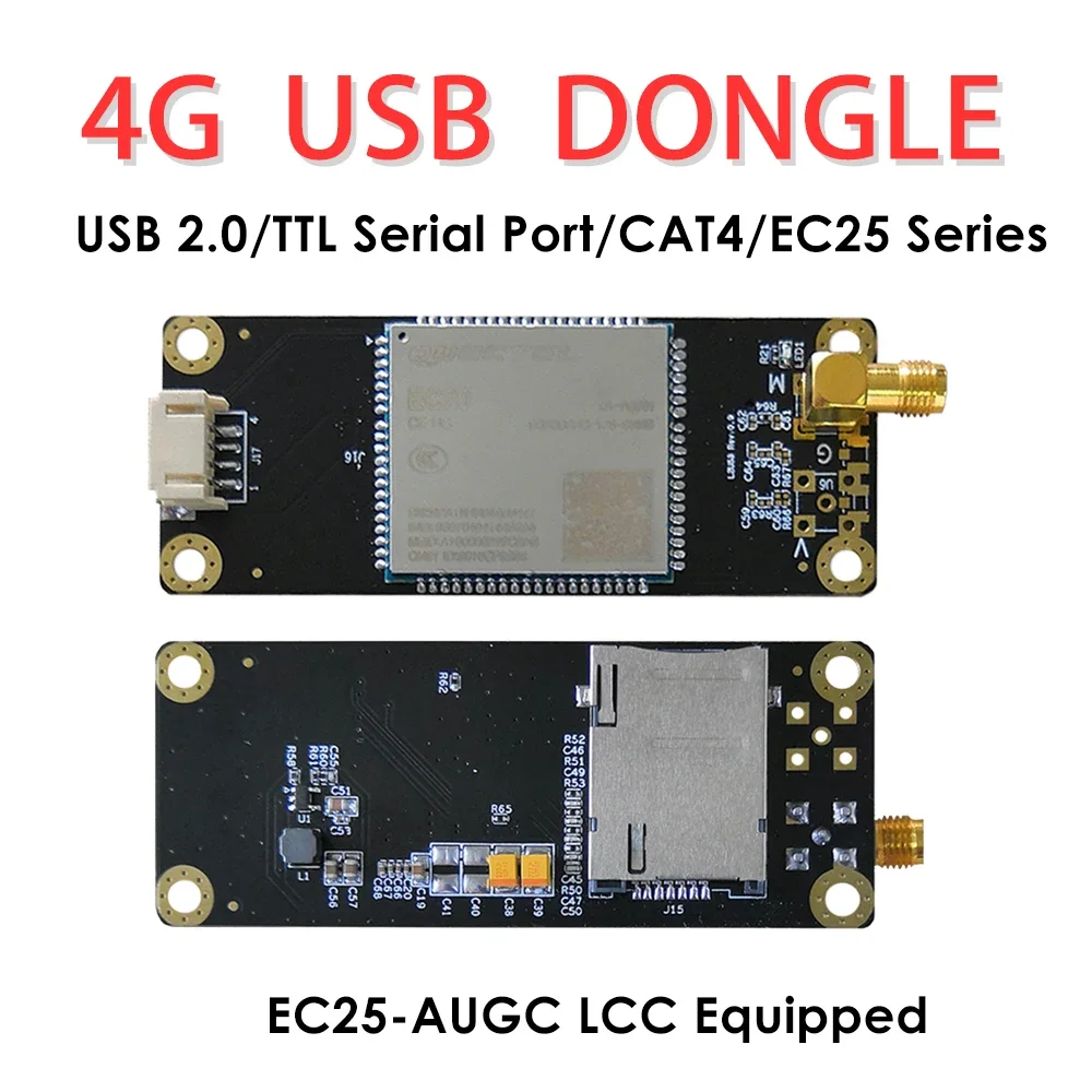 

4G LTE Modems EC25-AUGC LCC to USB2.0 Industrial Adapter W/SIM Card Slot/GPS LTE FDD B1/B2/B3/B4/B5/B7/B8/B28