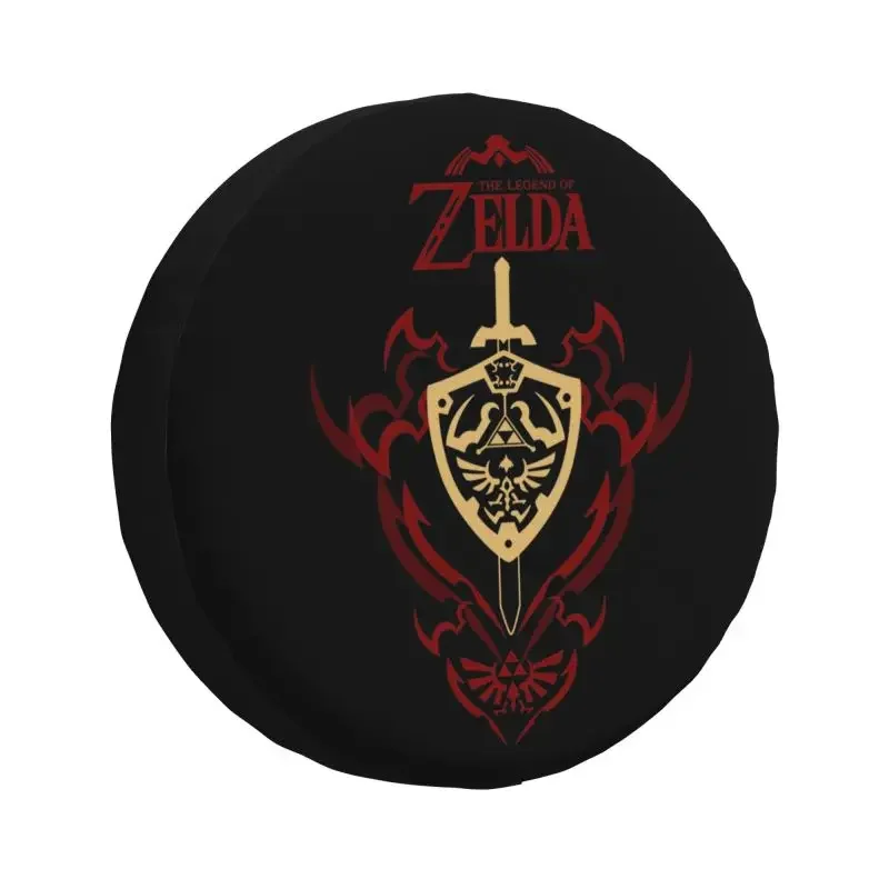 Custom The Legend Of Zeldas Spare Wheel Cover for Mitsubishi Pajero 4x4 RV Hourglass Ocarina Tire Protector 14