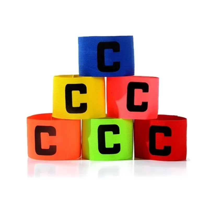 1 шт., футбольная капитанская повязка, C-образная спортивная повязка на руку, капитанская одежда, повязка на руку, футбольное оборудование, футбольные аксессуары