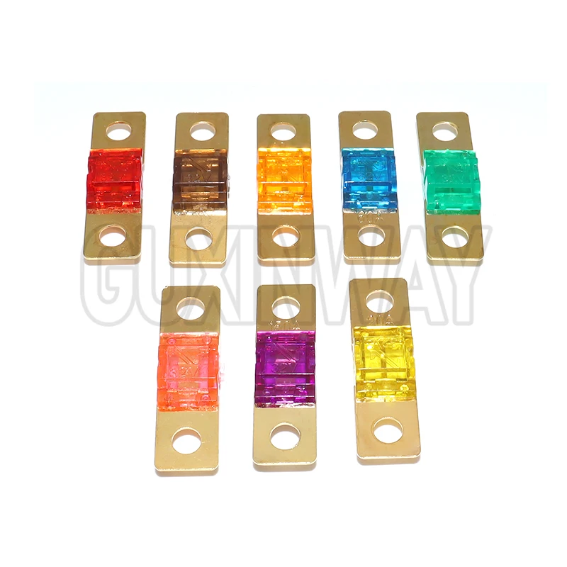 5pcs 20A 30A 40A 50A 60A 70A 80A 100A 125A 150A 175A ANS FUSE ANL Gold Plated Stud Fuses Mini Stereo Audio AFS Fuse