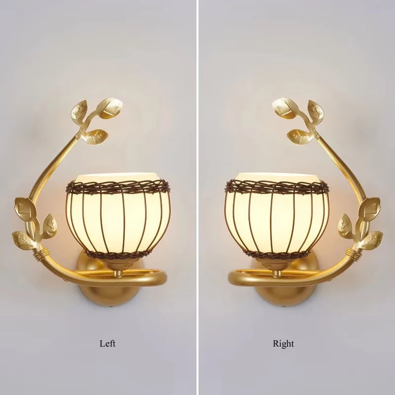 Simple Retro Living Room Study LED Wall Lamps Creative Nostalgic Corridor Aisle Iron Lighting Antique Bedroom Bedside Wall Light image 2
