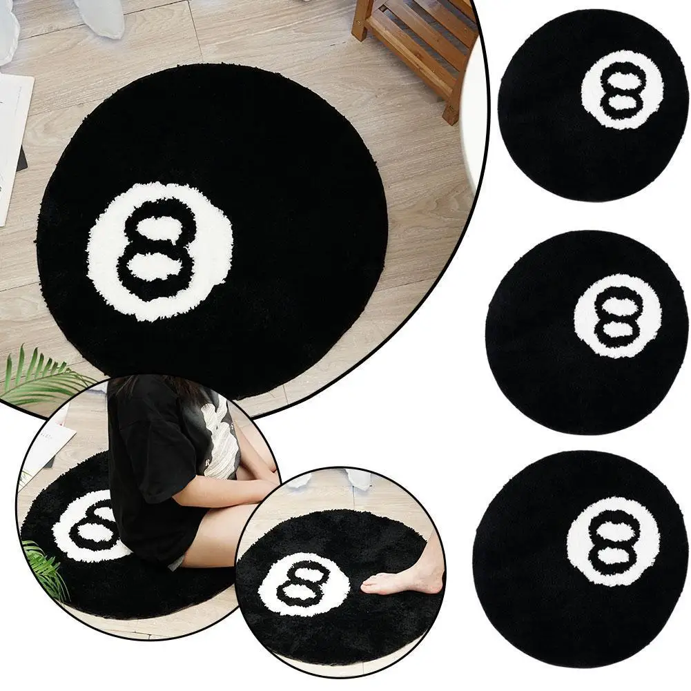 

Comfortable Black Flocking Carpet Living Room Sofa Coffee Table Mat Study Bedroom Bed Dirty Anti-slip Mat House Decoration