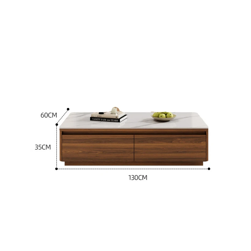 Nordic Modern Coffee Tables European Storage Vintage Display Side Table Luxury Trendy Table Marble Basse Living Room Furniture