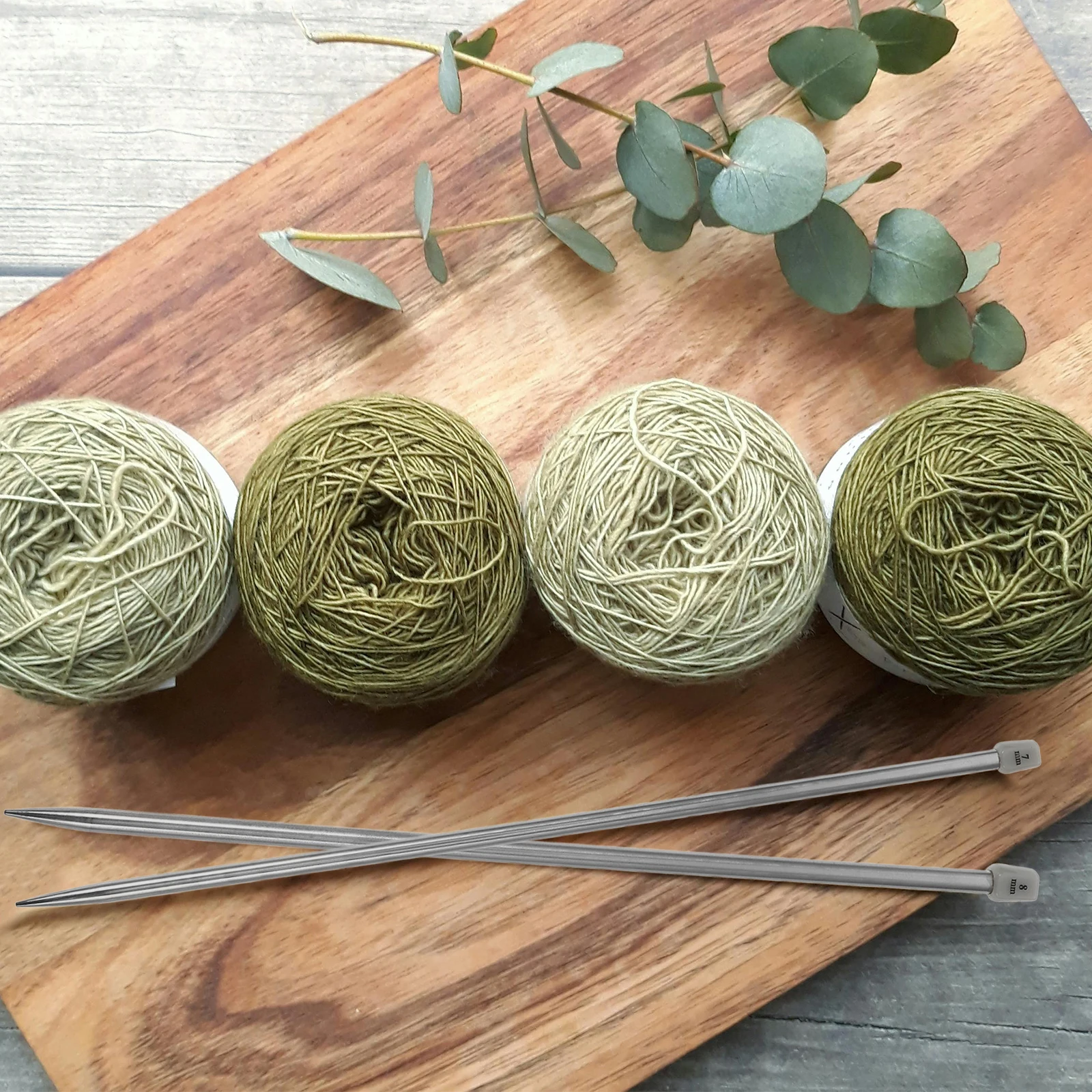 

11Pairs 36cm Long Stainless Steel Single Pointed Knitting Needles 20mm 80mm Silver Smooth Easy Use Straight Knitting Needles