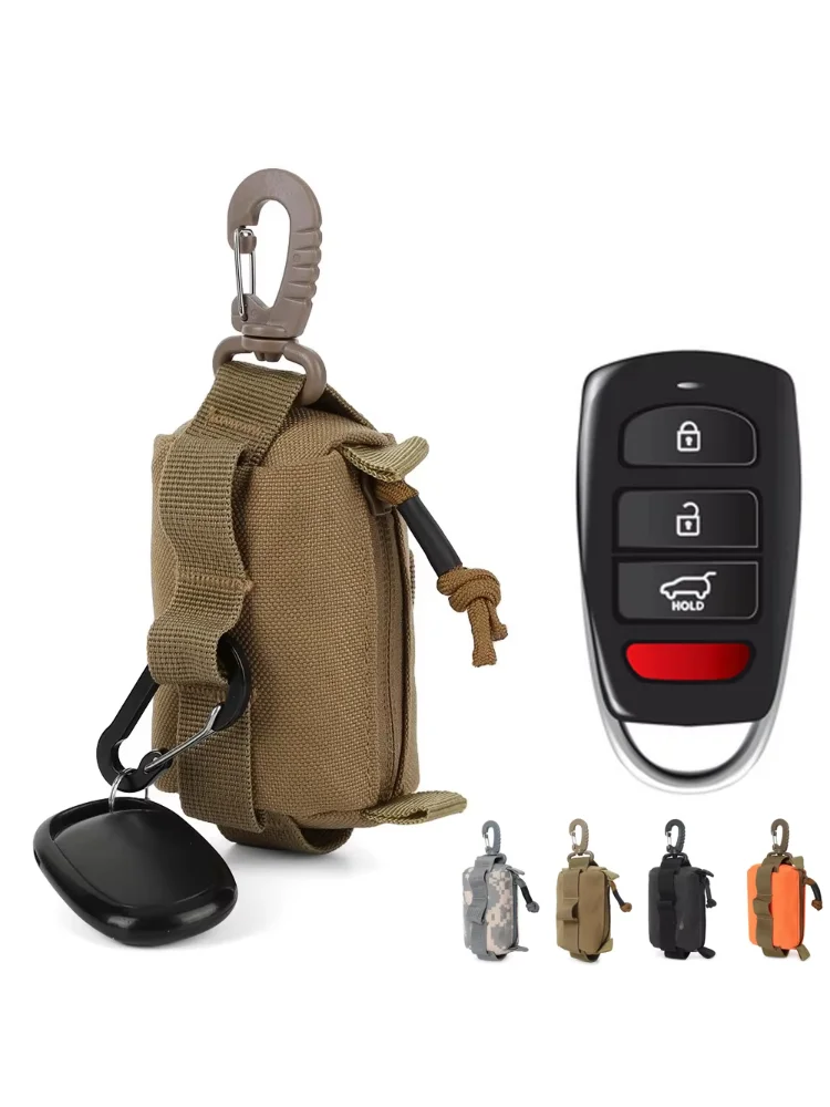 Tactical Pouch Zipper Key Card Holder Pouch Coin Purses Organizer Storage Wallet For Camping Hiking Multi-color Options