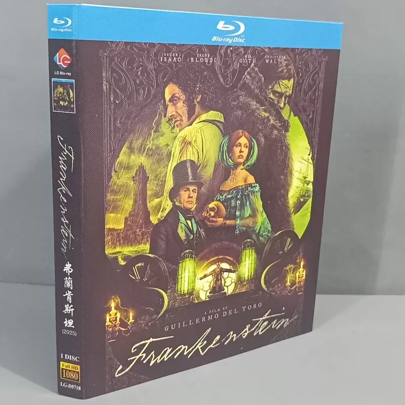 Blu-ray in a box Frankenstein 2025 directed by Guillermo del Toro