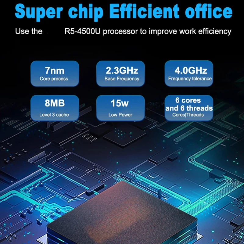 BitPC AMD Ryzen 5 4500U Mini PC 2 * DDR4 2 * M.2 SSD Windows 11 PRO WiFi6 BT 5.2 سطح المكتب مكتب كمبيوتر صغير ألعاب الكمبيوتر