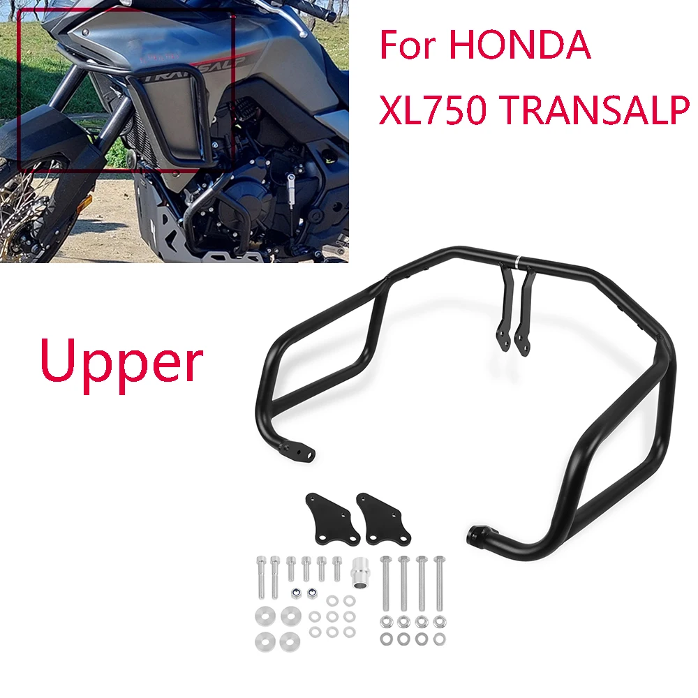 For HONDA XL750 XL 750 TRANSALP 750 2023 2024 Motorcycle Engine Guard Highway Crash Tank Bar Bumper Fairing Frame Protector