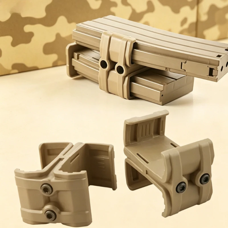 Tactical Universal Rifle Gun Mag Parallel Connector Double Magazine Coupler Clip for M4 AR-15 Hunting Accessories