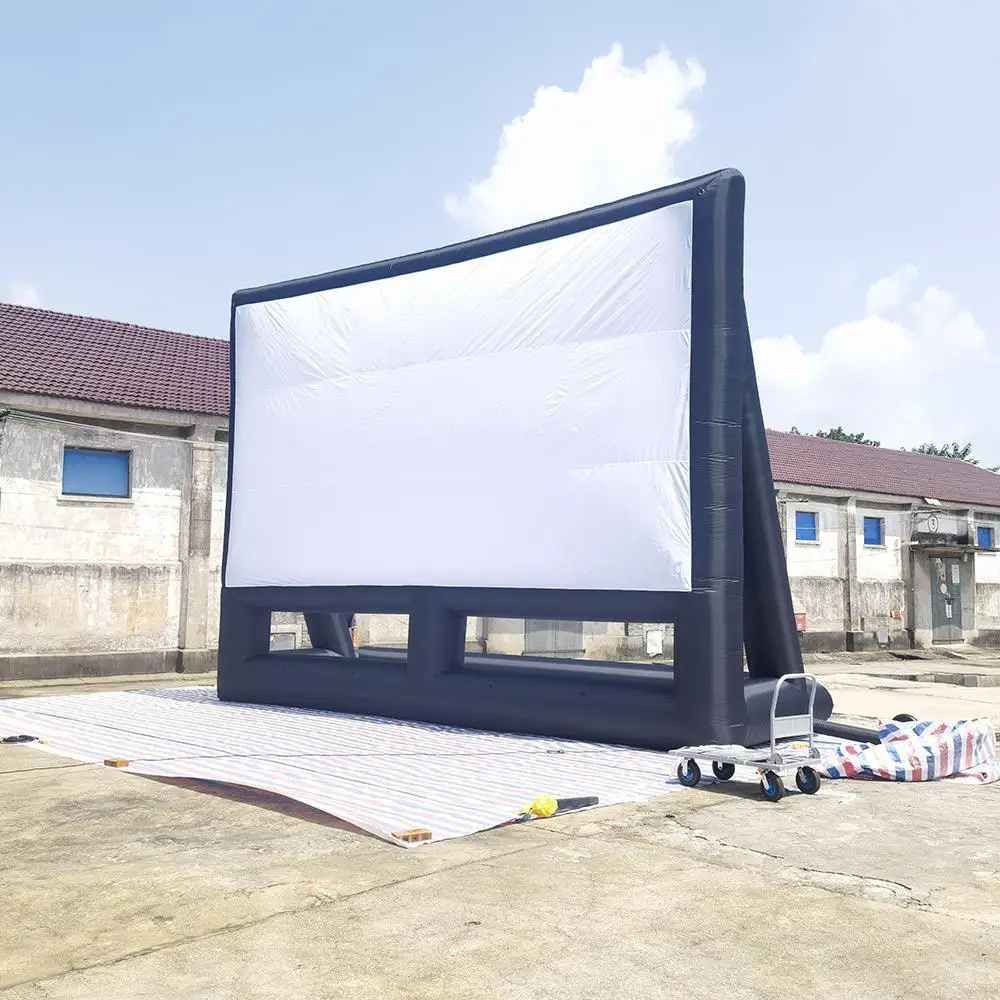 2026Outdoor Party Time Large Profesional Inflatable Movie Screen Drive in Cinema Projector Screens for Outdoor Beachpromote sale