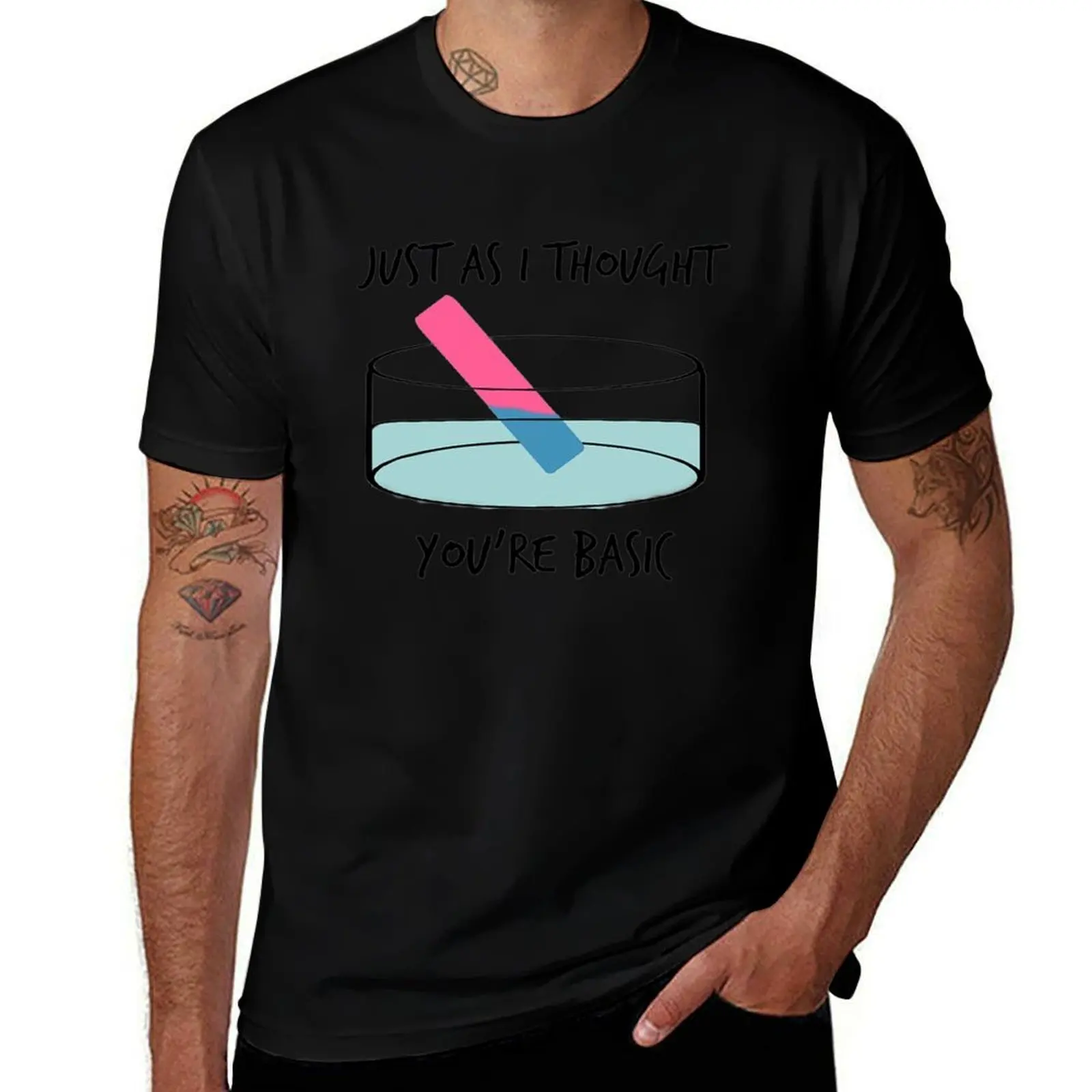 Chemistry Gift Litmus Test Funny Science Tee STEM T-Shirt Active Sports Short Sleeve Cotton Shirt T-Shirt