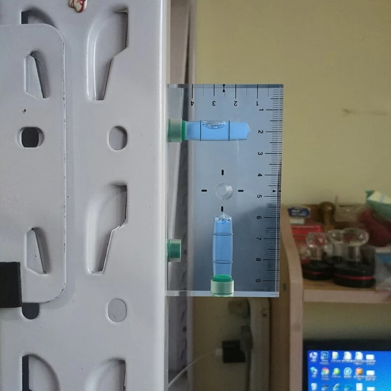 F92C Precisiones claras Clear Mini Nivel Integrado Nivel magnético hogar pequeño