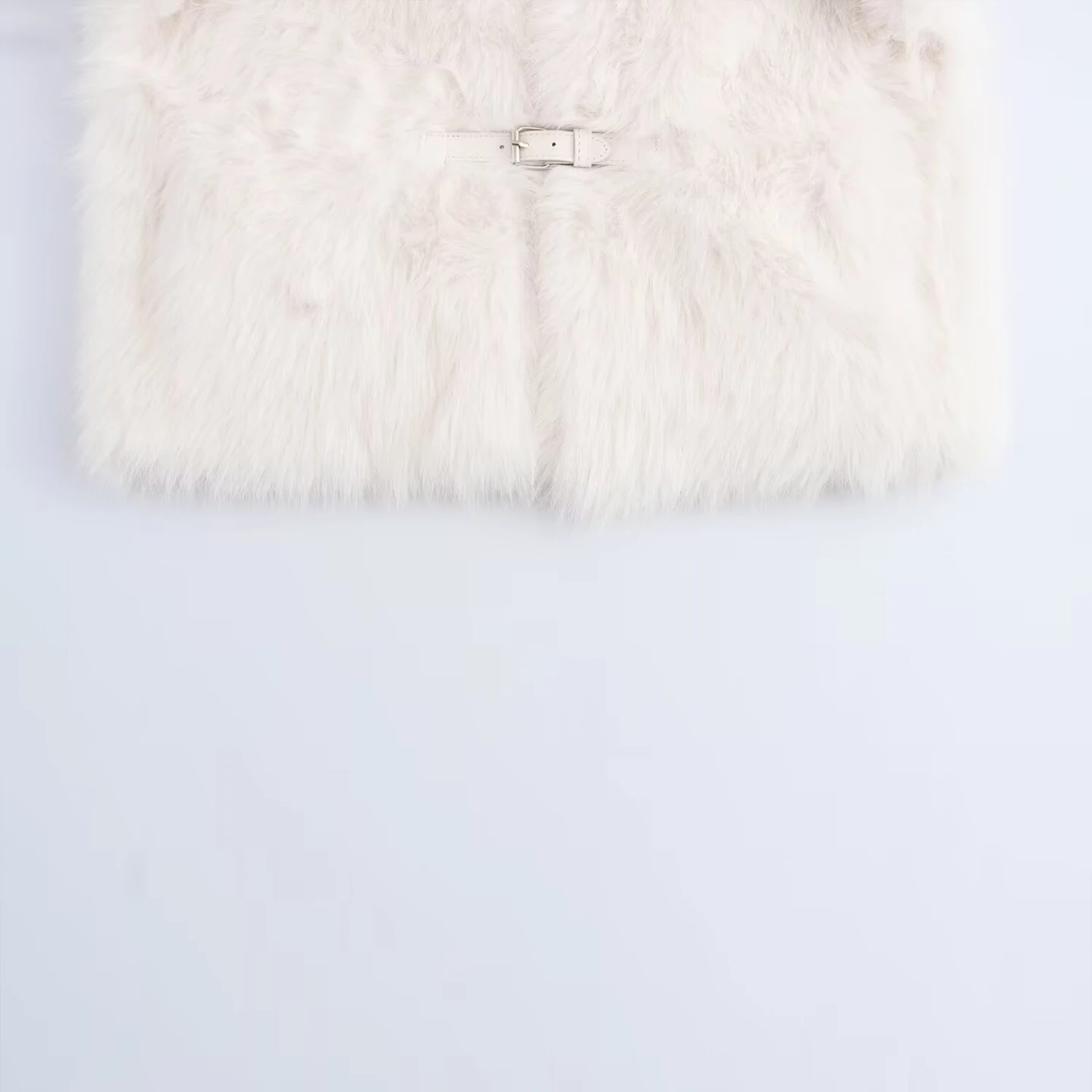 เสื้อโค้ทผู้หญิงลายทาง แขนยาว คอวี แฟชั่น ฤดูใบไม้ร่วง 2025 รุ่นพรีเมียม แต่งขนที่ปลายแขน