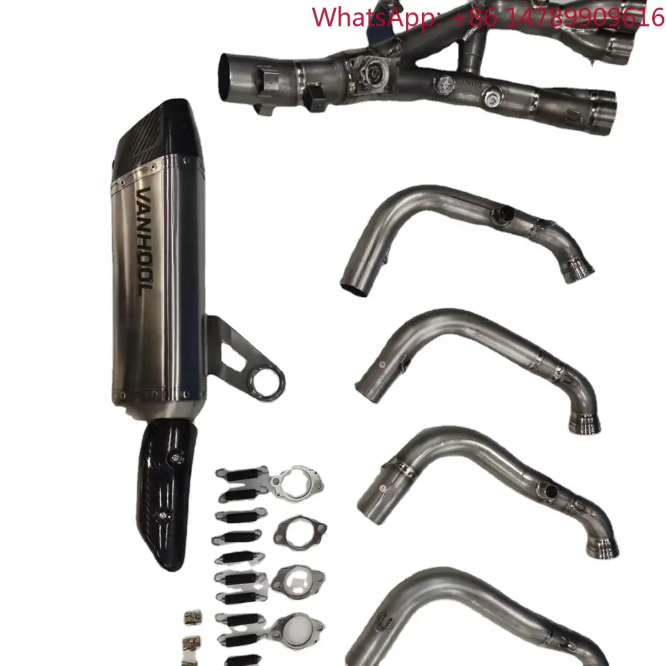 cc Adventure Bike 2021 High Performance Aftermarket Titanium Exhaust Pipe System Parts, Racing Muffler, Escape Accessories