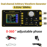 2.4 inch TFT DDS Function Arbitrary Waveform Signal Generator High Precision Digital Dual-channel Frequency Meter 0.01Hz-30MHz