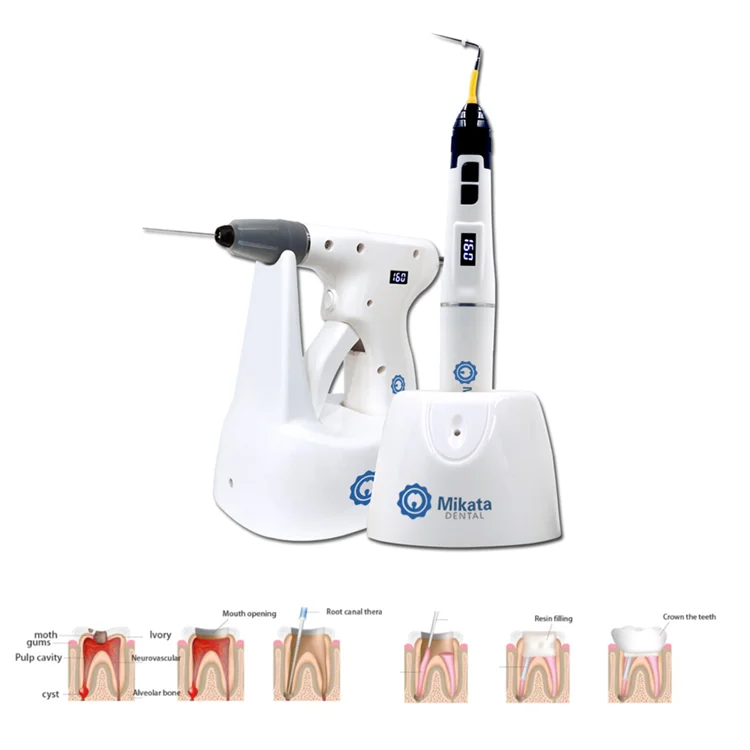 RTS Denta Cordless Endodontic Hot Gutta Percha Filling Wireless Machine Obturation Pen & Gun Cleaning & Filling Teeth Equipment