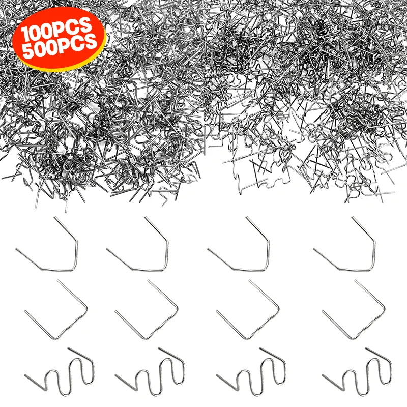 500/100Pcs Plastic Welding Nails 0.8mm Welding Nails Repair Nail Kit Repair Car Bumper