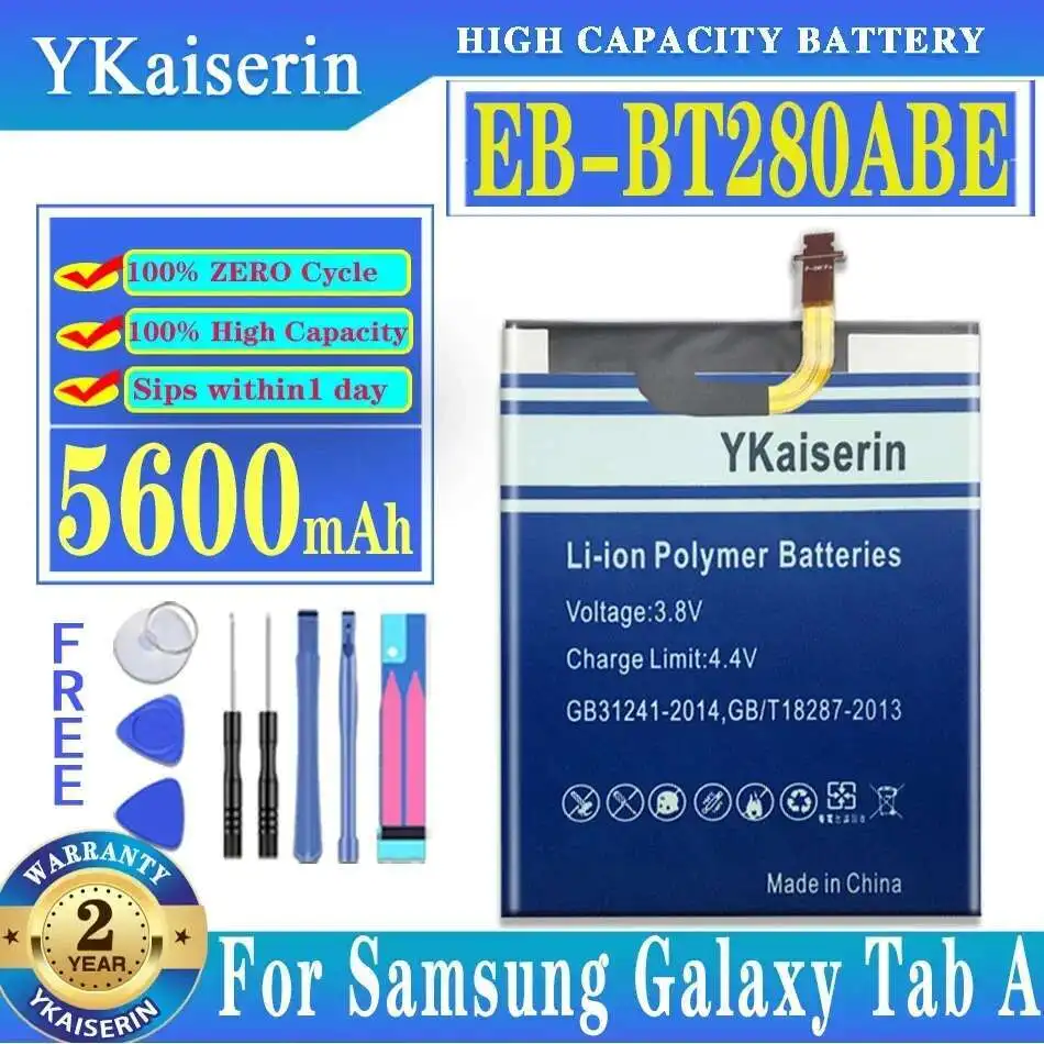 

For Samsung Galaxy Tab A 7.0 T280 T285 EB-BT280ABE 5600Mah Tablet Battery Safe Durable