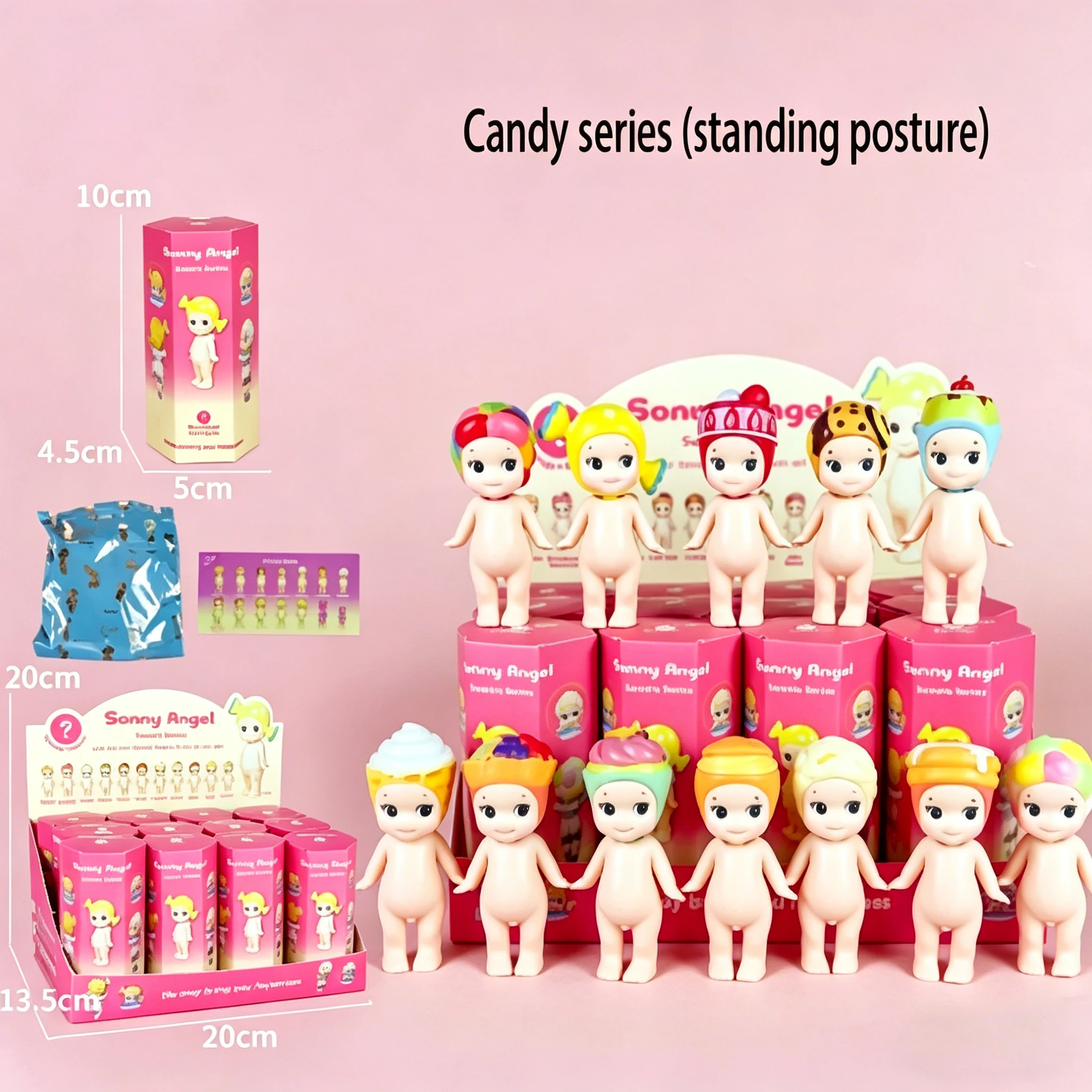Neue Niedliche Engel-Mini-Figur Süße Süßigkeiten-Blindbox Anime-Figuren Niedliche Puppen Ornamente Anime-Fans Weihnachts- und Geburtstagsgeschenk Spielzeug