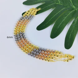 ESALE 2024 Fashion Women Bracelets Trendy Gold Plated Colorful Beads Bangles Beaded Bracelets Jewelry Accessories Gift