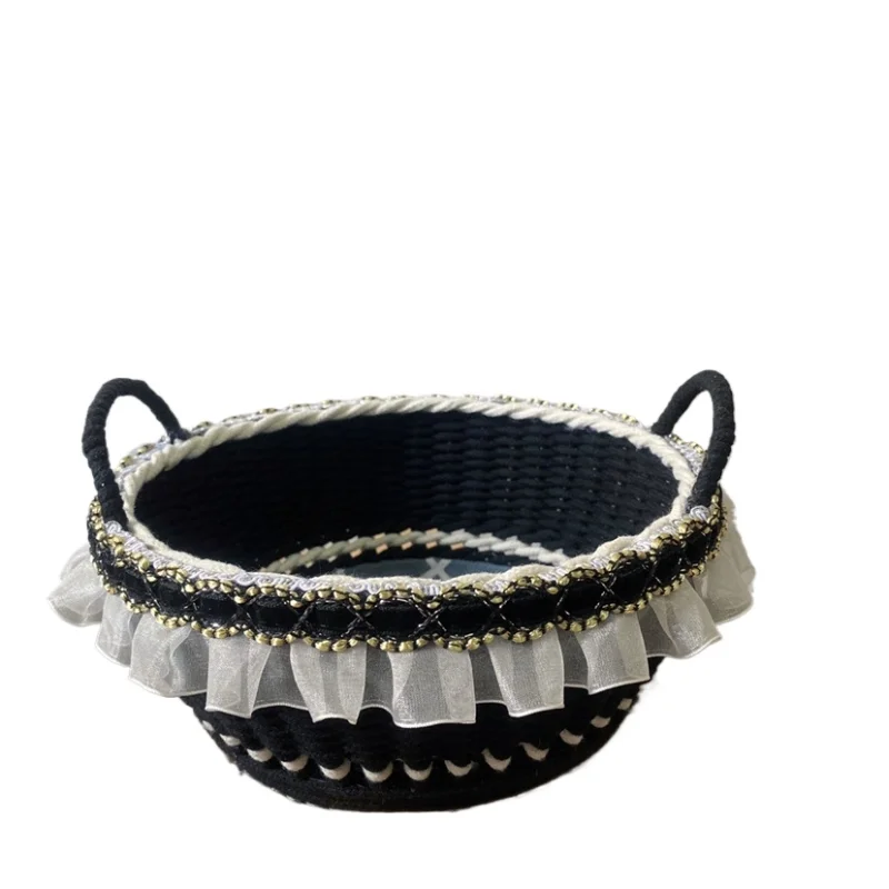 

*Xiaoxiangfeng high-value handmade DIY woven storage basket Small items sorting storage basket
