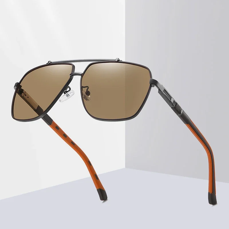 

Polarizing Sunglasses Driving Sunshade Sun Glasses Double Color Square Frame men Sports Outdoor Travel Eyewear Cycling