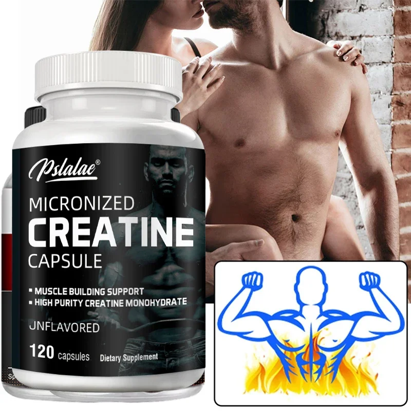 Micronized Creatine Capsules - Promotes Muscle Growth, High Purity Creatine Monohydrate