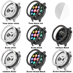 Metal Bezel Ring For Xiaomi Watch S4 S3 bezel ring Watch Case with Tempered film for Xiaomi Watch S4 S3 eSIM screen protector