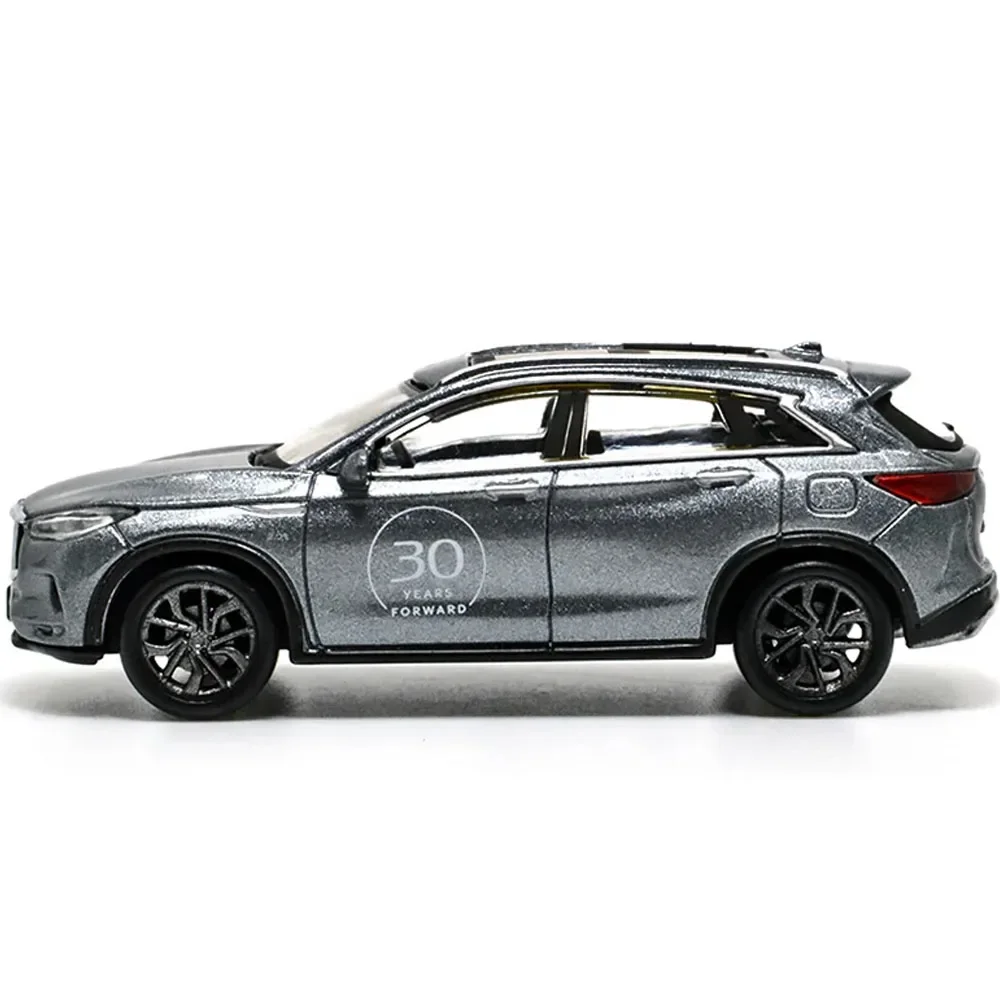 1:64 Scale Infiniti QX50 2018 30th Anniversary Edition Metal Car Model 1/64 Diecast Miniature Static Vehicle Models Toys Gifts