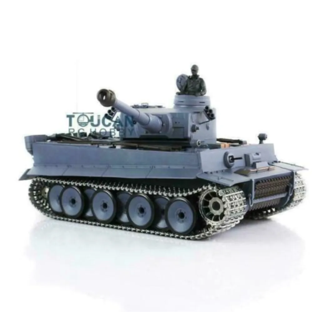 Juguetes al aire libre Heng Long 1/16 escala 7,0 versión mejorada alemán Tiger I Panther V 3819 RC Tank 3818 pistas de Metal Radio modelo de humo