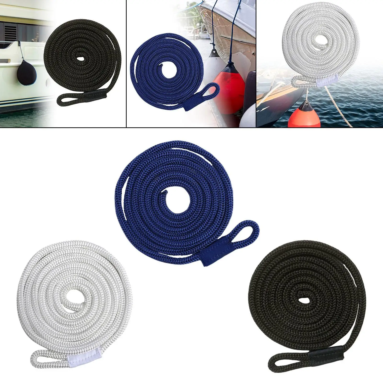 Dock Bumper Fender Lines Protective PE Rope Boat Fenders for Yacht Pontoon Inflatable Rafting Boat Use