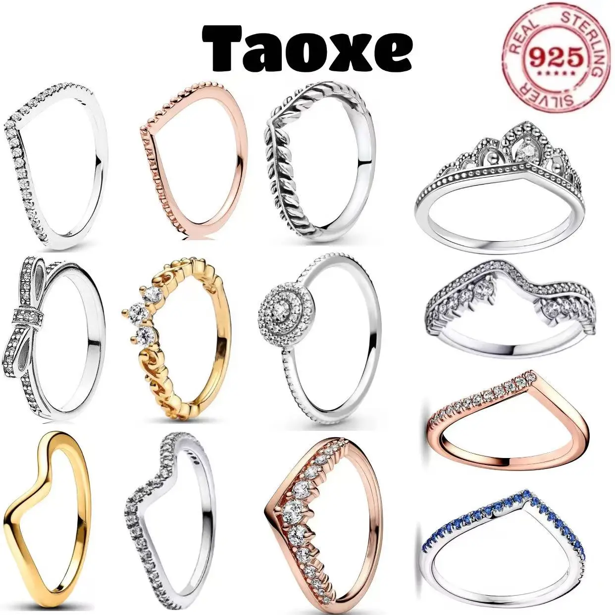 

Классическое легкое роскошное кольцо из стерлингового серебра 925 пробы в форме сердца, изысканное очаровательное ювелирное украшение для женщин, праздничные подарки-сюрпризы