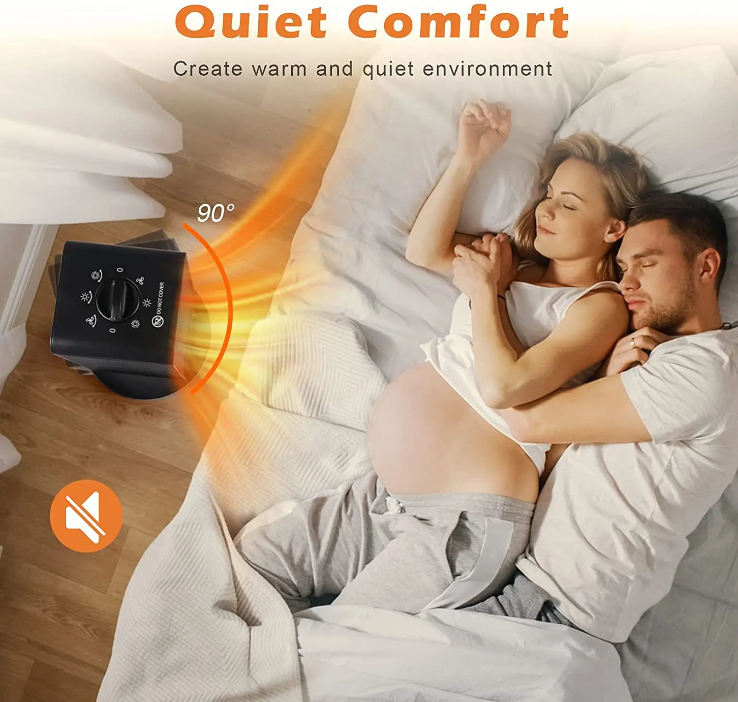 STLF Customized Portable Mini Indoor Home Plug in Electric Space Heater With Head Shaking