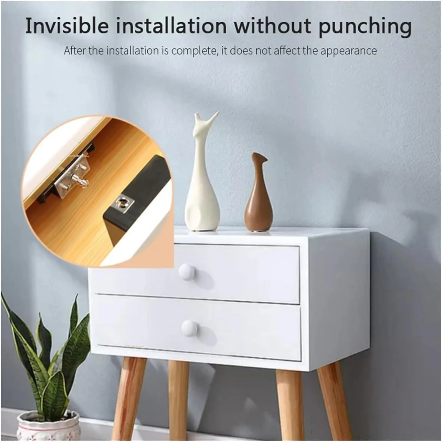 IC RFID Hidden Cabinet Lock NFC TTLOCK APP Invisible Electronic Cabinets Lock Connection for Hidden Cabinet Wooden Chest Drawer