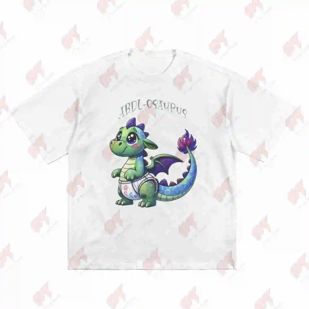 Padded Dinosaur Dino ABDL Rawr Short Sleeve Tee 100% Cotton T-Shirt