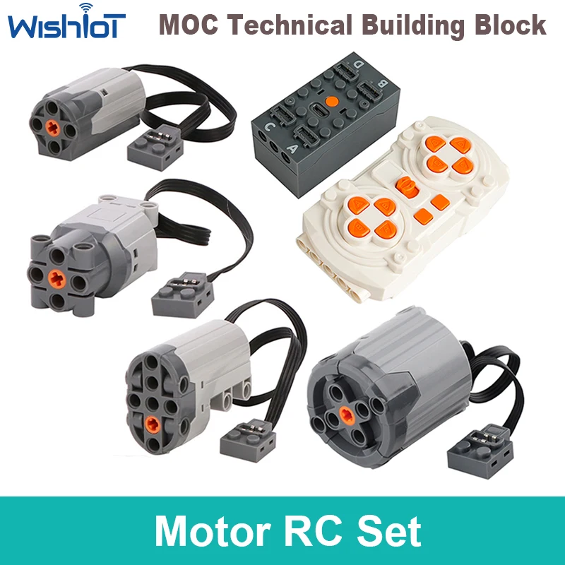 APP Programming Power Kit Set MOC RC Set Rechargeable Battery Box Blue-tooth Motor Speed Control APP Program PF Building Blocks