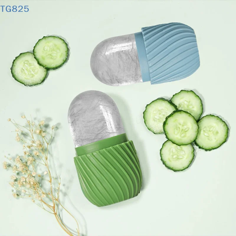 【AN】【AN】One Silicone Ice Face Roller Mold - Reusable Tray For Reducing Puffiness, Enhancing Skin Care And Facial Massage