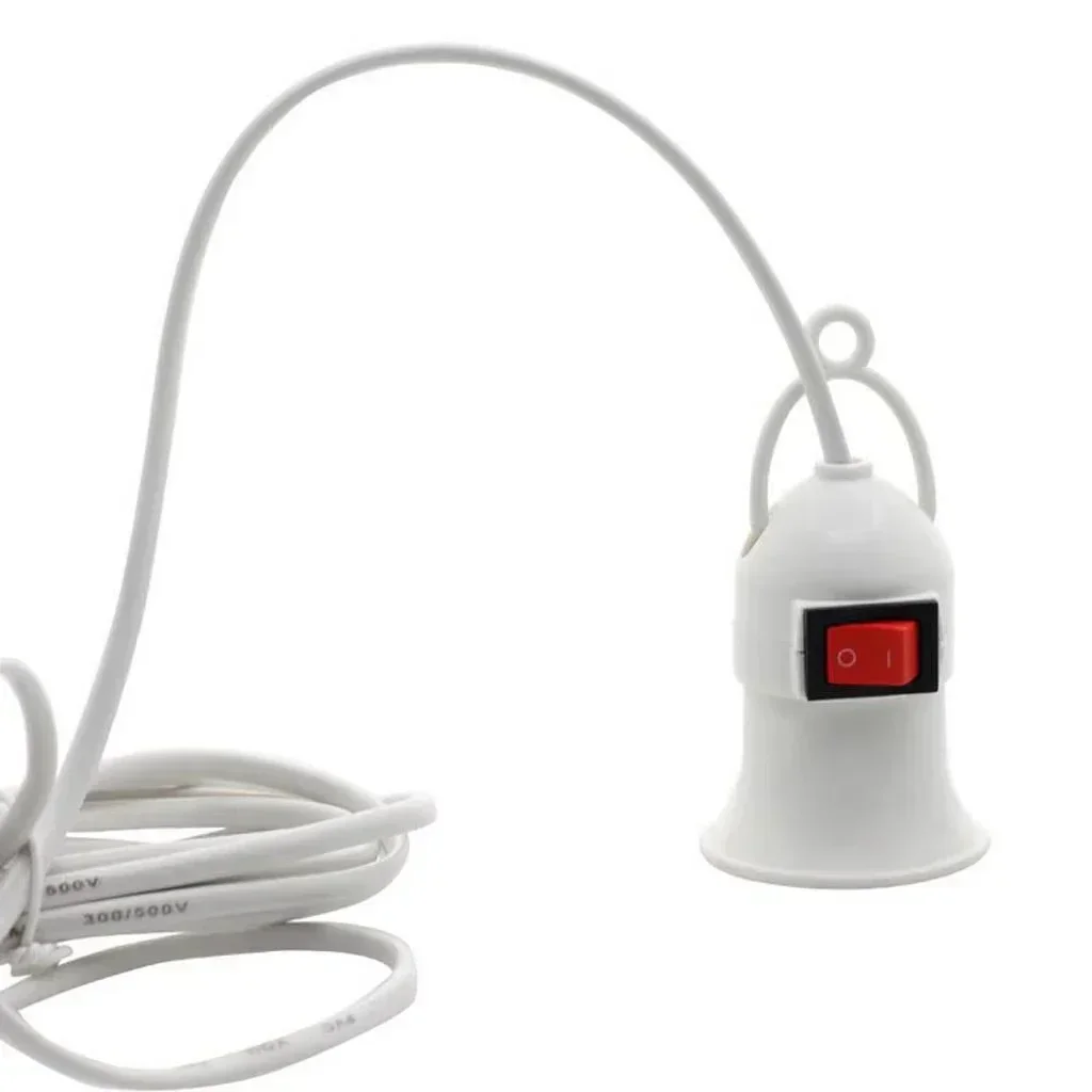 2026 new  The E27 lamp holder comes with a switch and an EU standard plug, which can extend its application range.