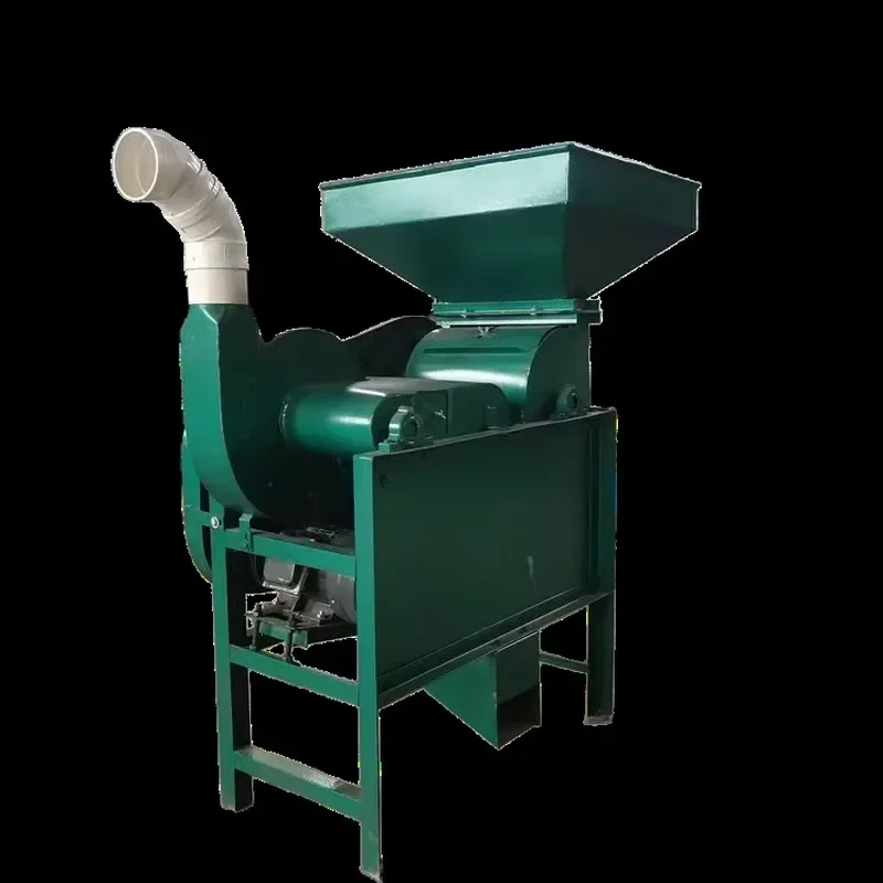 for Motor Driven Castor Bean Seed Sheller Machine for Inca Nut Sacha Inchi Peeling Machine Fruit Skin Removing Machine