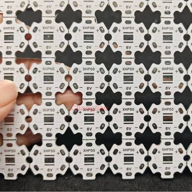 50pcs/lot 20mm Aluminum Star PCB for 6V XHP50 High Power Leds