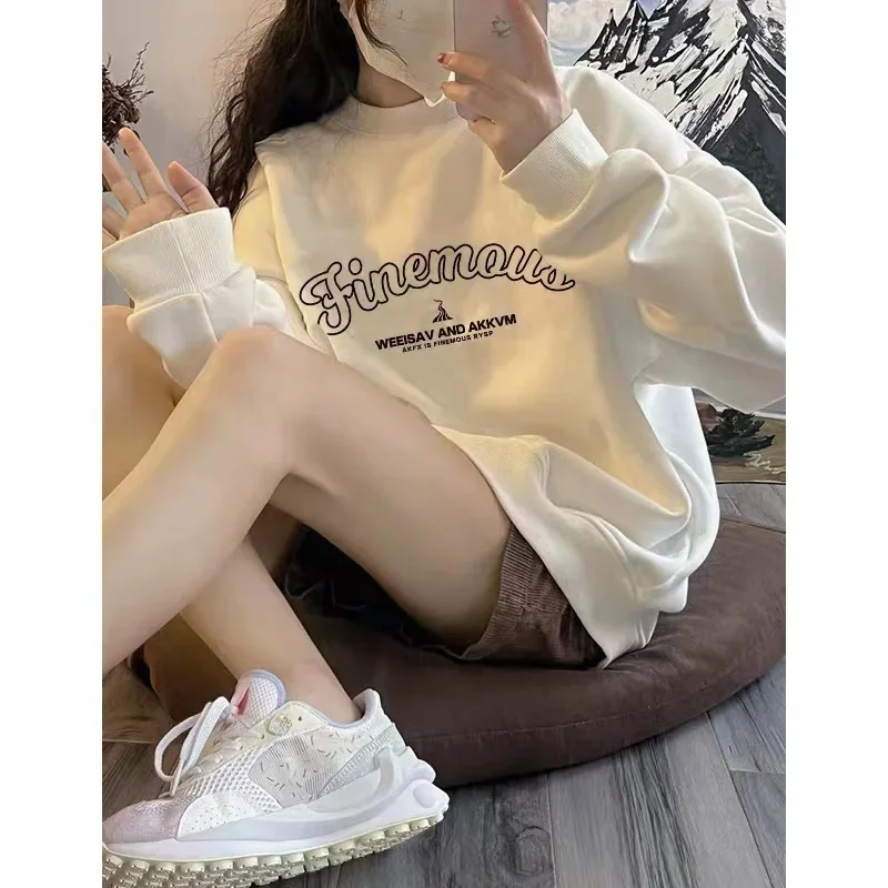 الرسومات قمصان رياضية Y2k امرأة متعددة الألوان الفراء بطانة بساطتها مرنة أنيقة سبليت محب الهيب هوب نصف البريدي الفتيات الموسمية #4