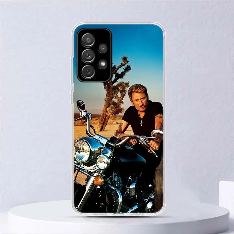 Johnny Hallyday Music Soft Case For Samsung Galaxy A51 A71 A50 A70 A21S Phone Cover A30 A20E A10 A31 A41 A6 A7 A8 A9 Shell Coque