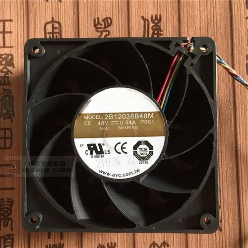 

Y FOR AVC 2B12038B48M 12038 DC48V 0.54A 12CM 4-Wire Server Cooling Fan