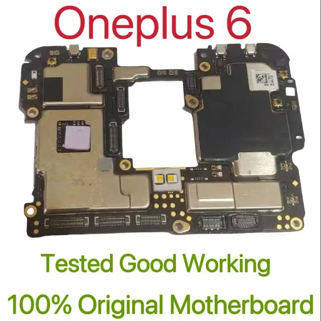 Global Version Original Unlocked Motherboard for Oneplus 6 Good Work Fully Tested Circuit Plate Main Logic Board for Oneplus 6