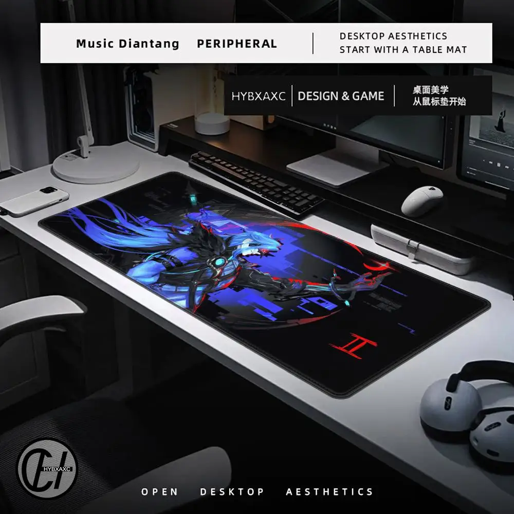 Podkładka pod mysz Game Il Dottore, duża podkładka na biurko pod klawiaturę, gamingowa podkładka pod mysz z obszytymi krawędziami, antypoślizgowa. — zdjęcie produktu 4