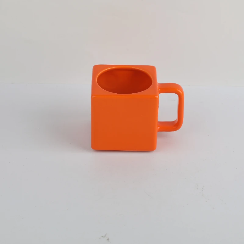 320ml Ceramic Mug 2x2 Red LEGO Brick, Creative Block Shape, Anti-scald Handle, Practical Daily Use for Home Office Life - view 6