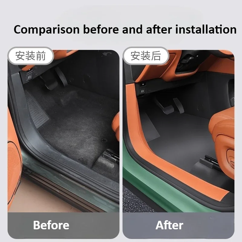 For GAC Trumpchi S7 2025 2026 Thickened version - Built in all inclusive leatherthresholdstripdoorprotectionstickeranti stepping