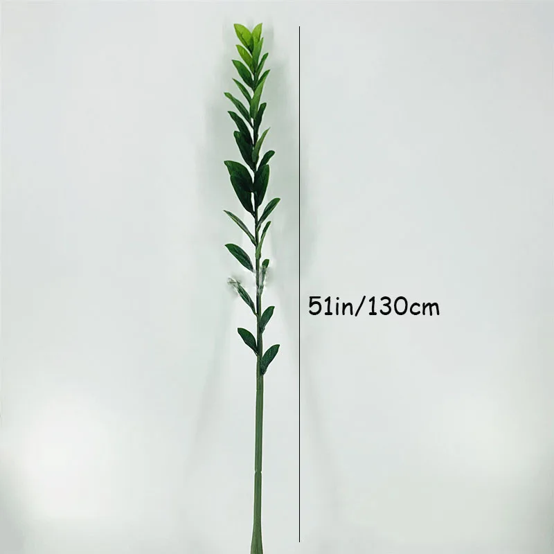 51in Fake Plant Large Artificial Ficus Plants Branches Plastic Fake Leafs Green Banyan Tree For Home Bedroom Garden Shop Decor