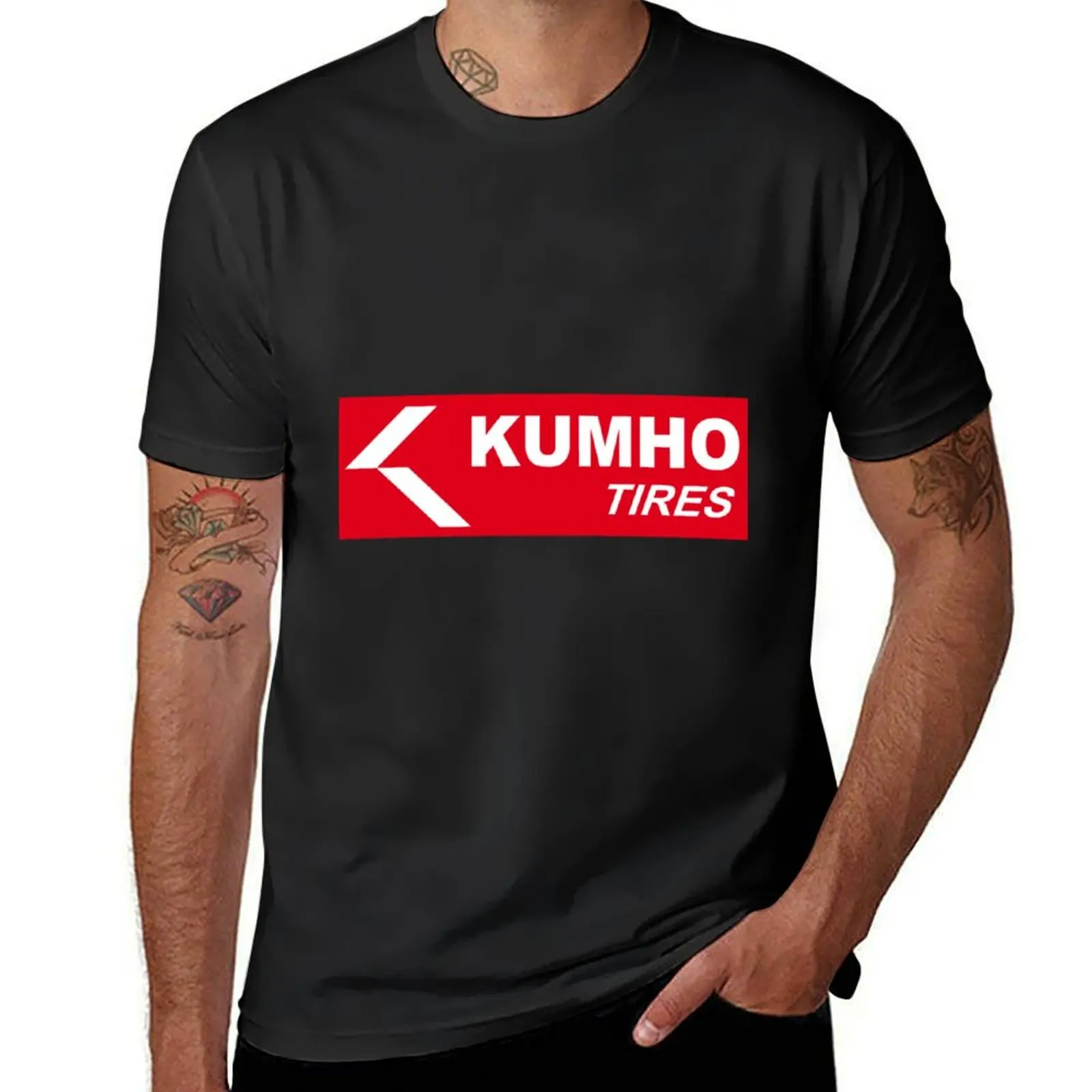 T-shirt surdimensionné rouge kumho merch tire essentiel uni sublime, vêtements pour hommes