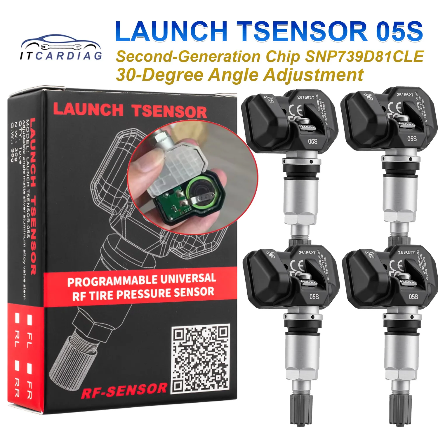 Launch TSensor 05S LTR-05S Sensors 315/433MHz 2in1 Car Tire Pressure Repair Tools TPMS Sensor for LAUNCH CRT5011E I-TPMS Tools